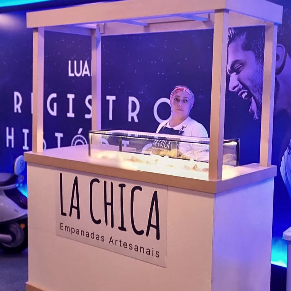 La Chica em evento premium— carrinho de empanadas