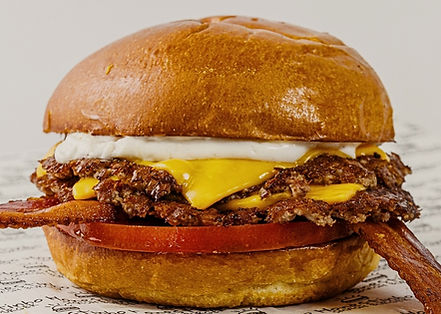 Smash burger Honestinho com bacon e queijo