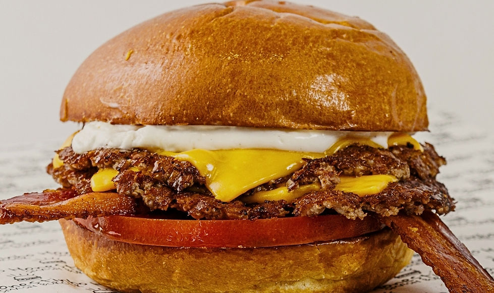 Smash burger Honestinho com bacon e queijo