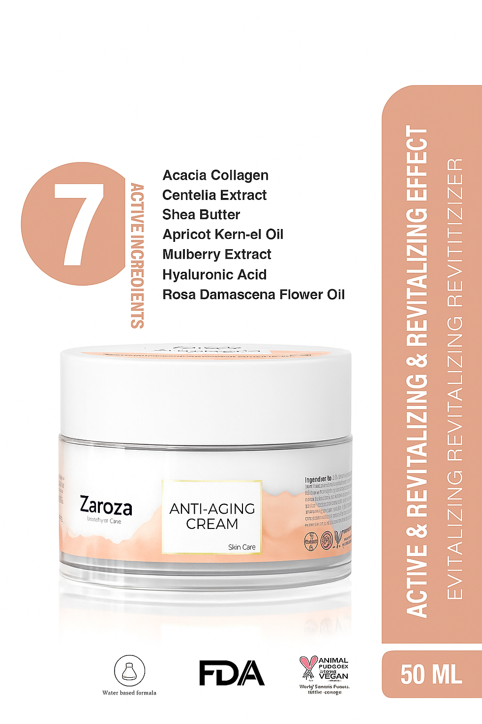 Thumbnail: Anti Aging and Anti Wrinkle Moisturizing Cream Anti Aging Cream 50 ml