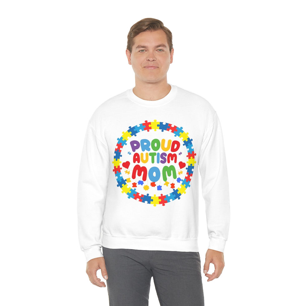 Thumbnail: Proud Autism mom Crewneck Sweatshirt