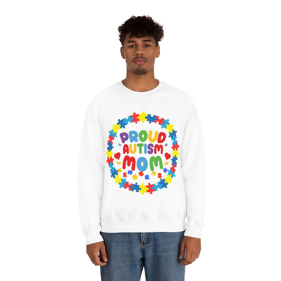 Thumbnail: Proud Autism mom Crewneck Sweatshirt
