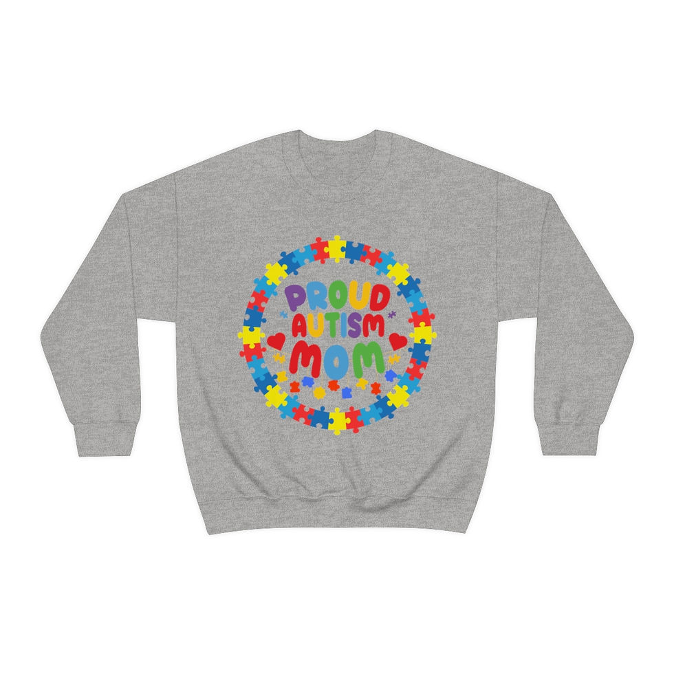 Thumbnail: Proud Autism mom Crewneck Sweatshirt