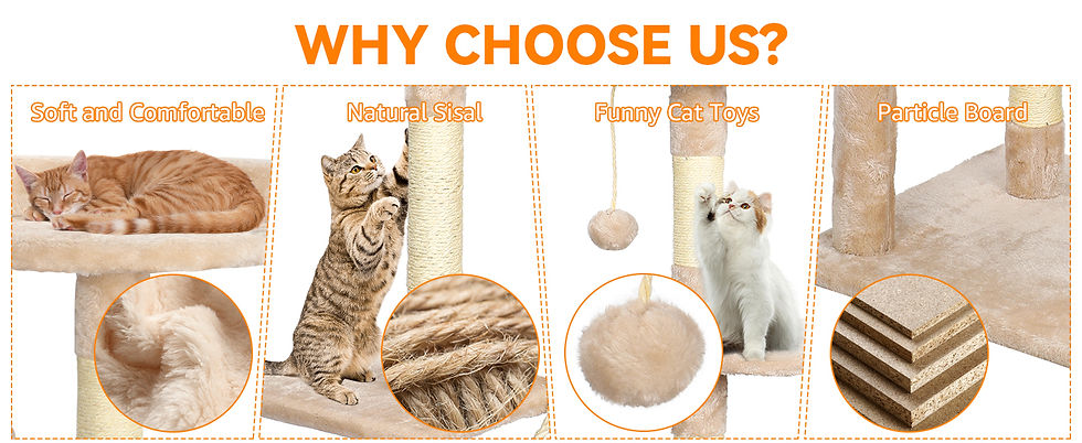 Thumbnail: PurrTower Multi-Level Cat Tree