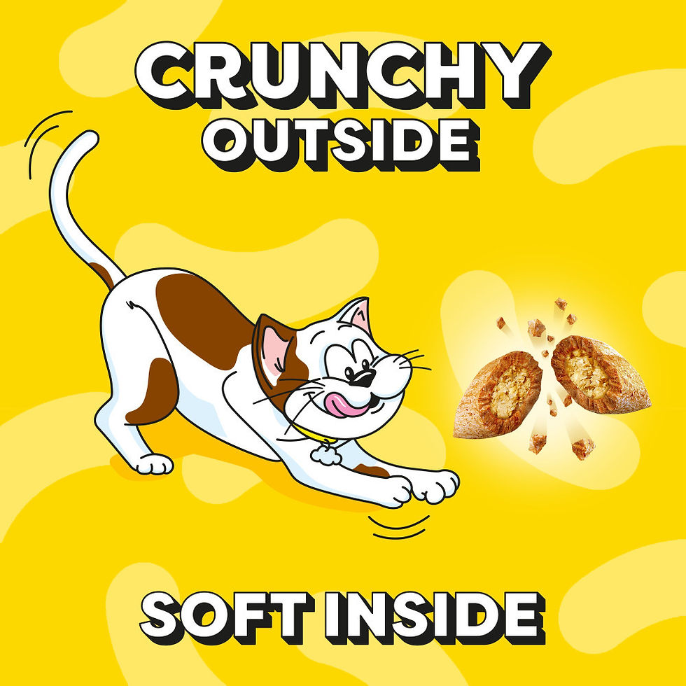 Thumbnail: 4 x 350g DREAMIES Adult Cat Treats Mega Tubs Chicken Cat Biscuits (1.4kg)