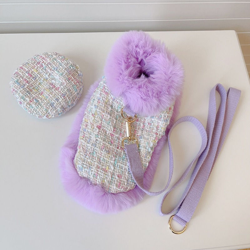 Thumbnail: Pawrisian™ Tweed Dog Coat & Beret Set