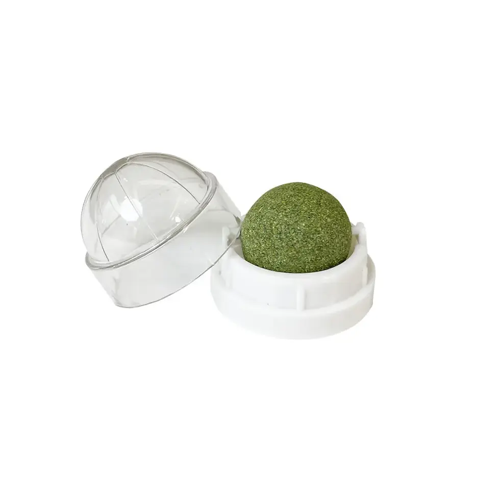 Thumbnail: Natural Catnip Cat Wall Stick-on Ball Toy Scratchers Treats Healthy Natural Remo
