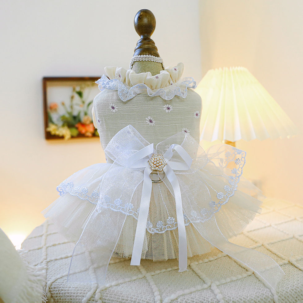 Thumbnail: PawBride™ Luxury Dog Wedding Dress & Veil