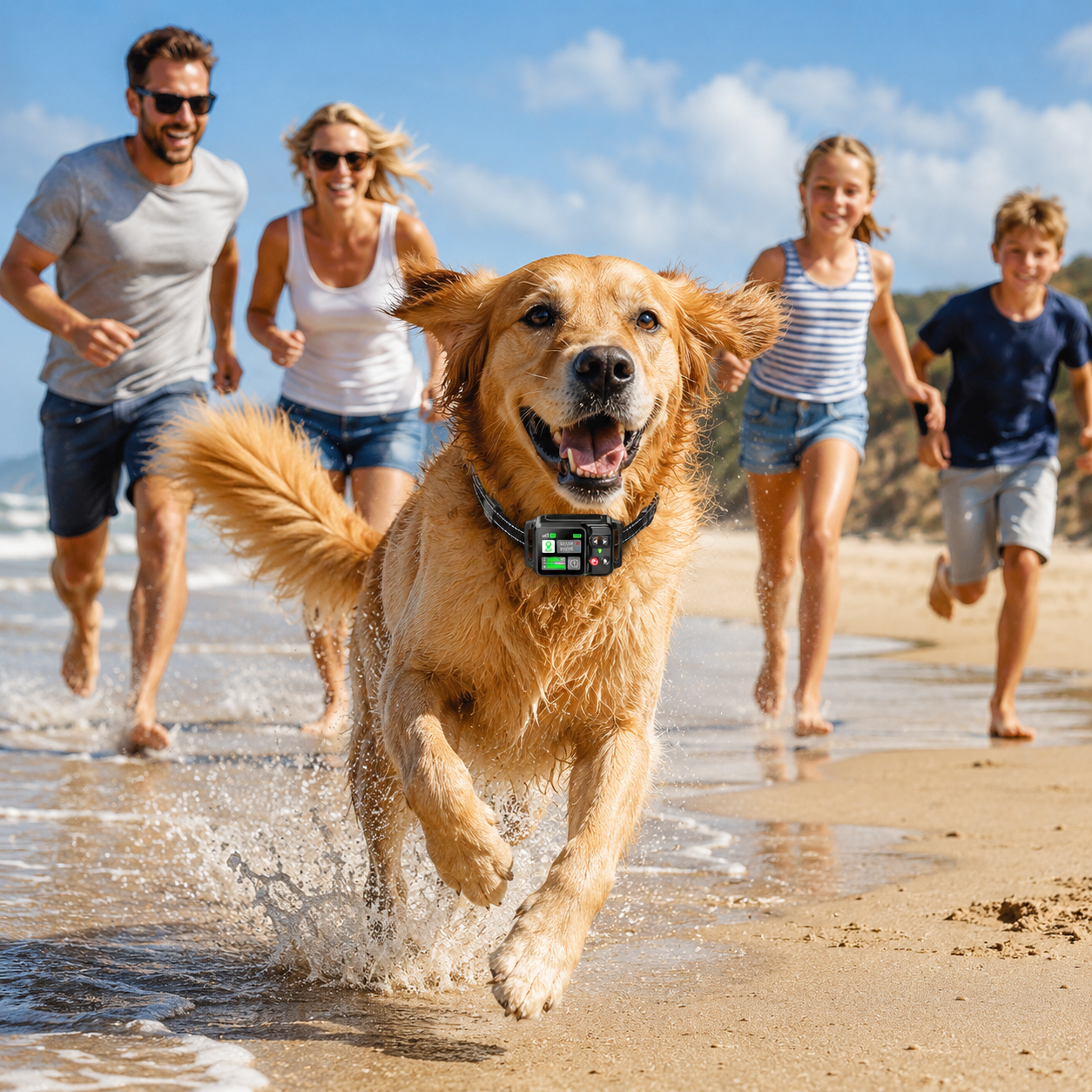 PawGuard Wireless electronic collar with GPS for dog training.
