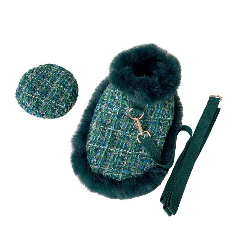 Thumbnail: Pawrisian™ Tweed Dog Coat & Beret Set