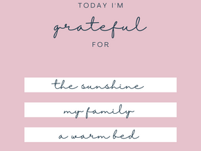 Gratitude During Challenges