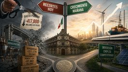 El ajuste fiscal busca reducir el déficit, pero el recorte a la inversión pública abre el debate sobre sus efectos en el crecimiento económico de México.