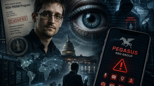 De Snowden a Pegasus, la vigilancia digital ha evolucionado de la recopilación masiva de datos al espionaje dirigido contra dispositivos personales.
