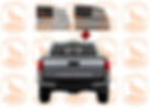 17' - 23' Toyota Tacoma Flag Decal