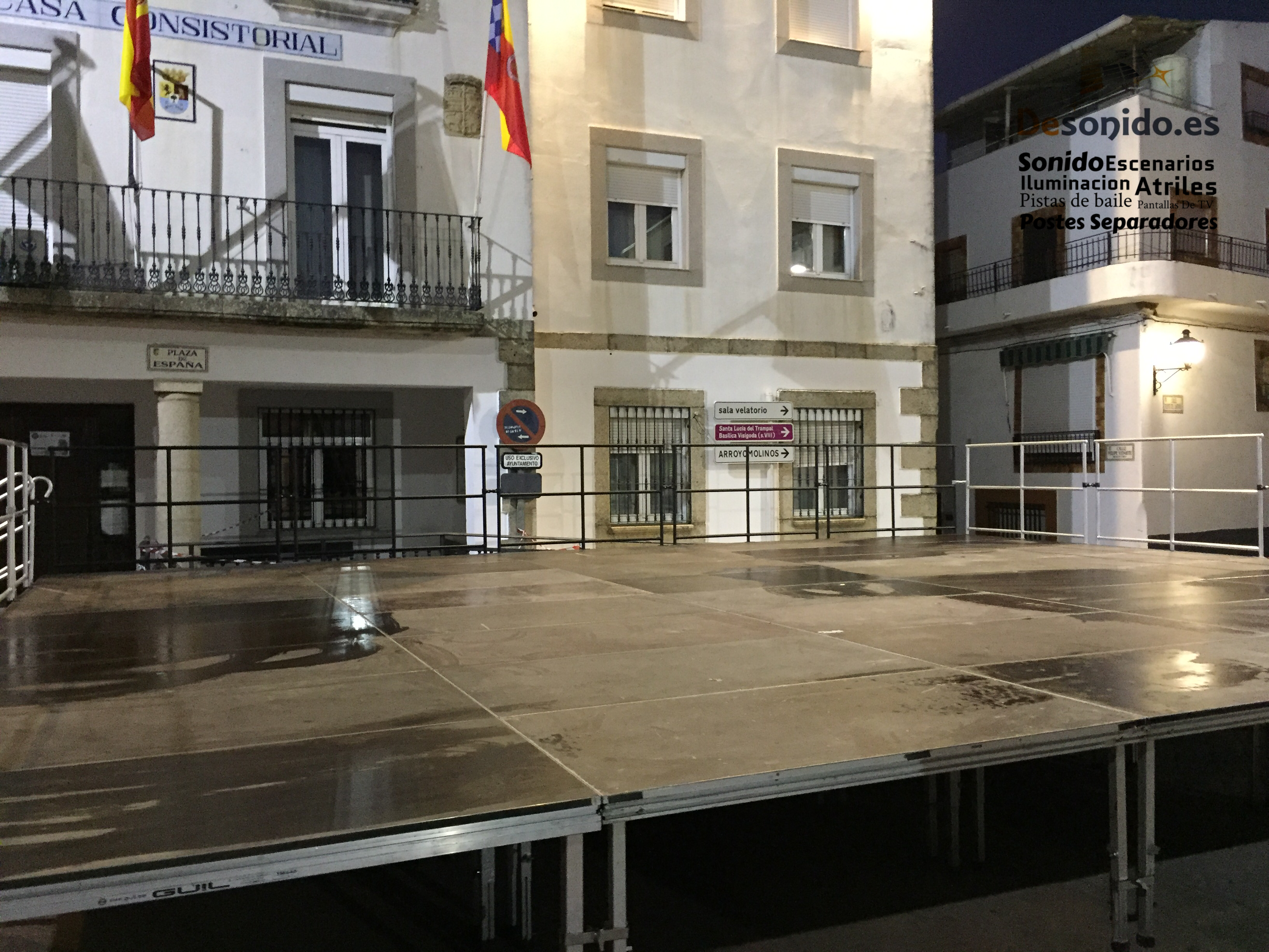 Escenario en Alcuescar