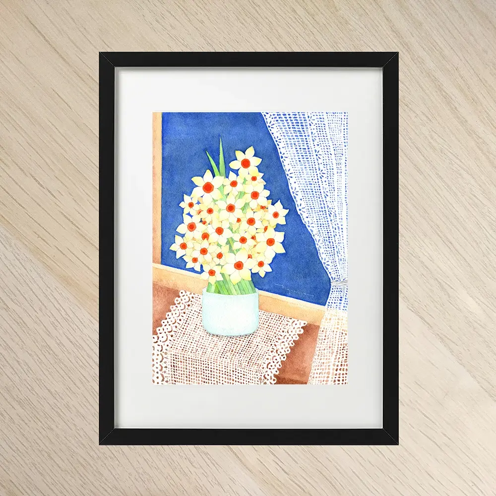Art Prints - Daffodils & Lace