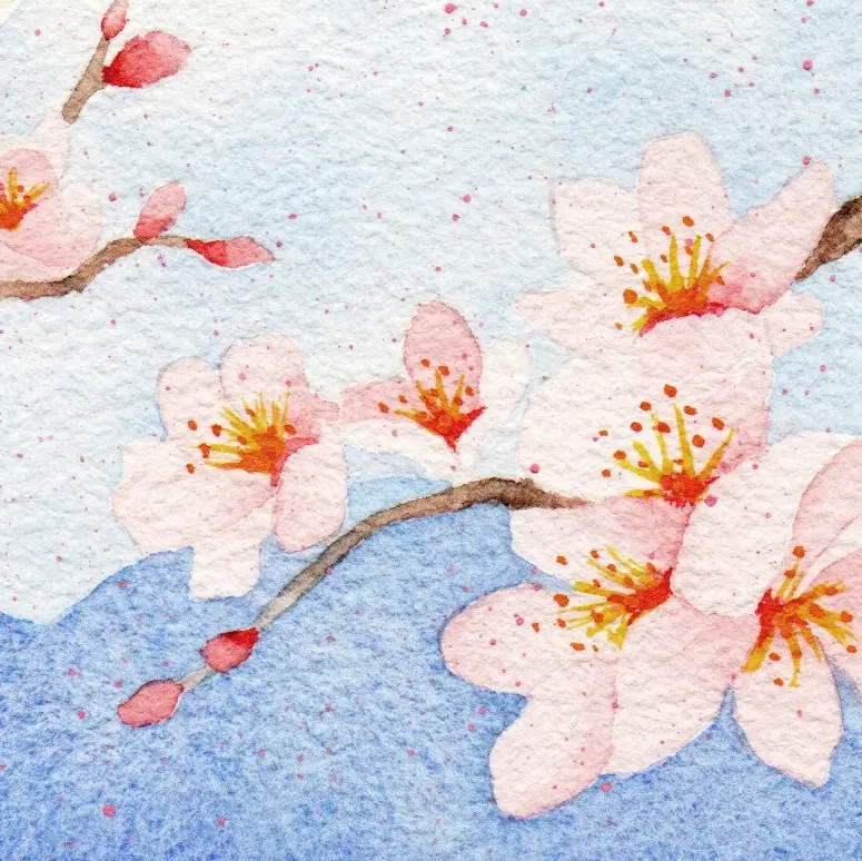 Thumbnail: Art Prints - A Bird on Sakura
