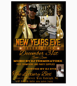 NYE 2018 flyer luxury box