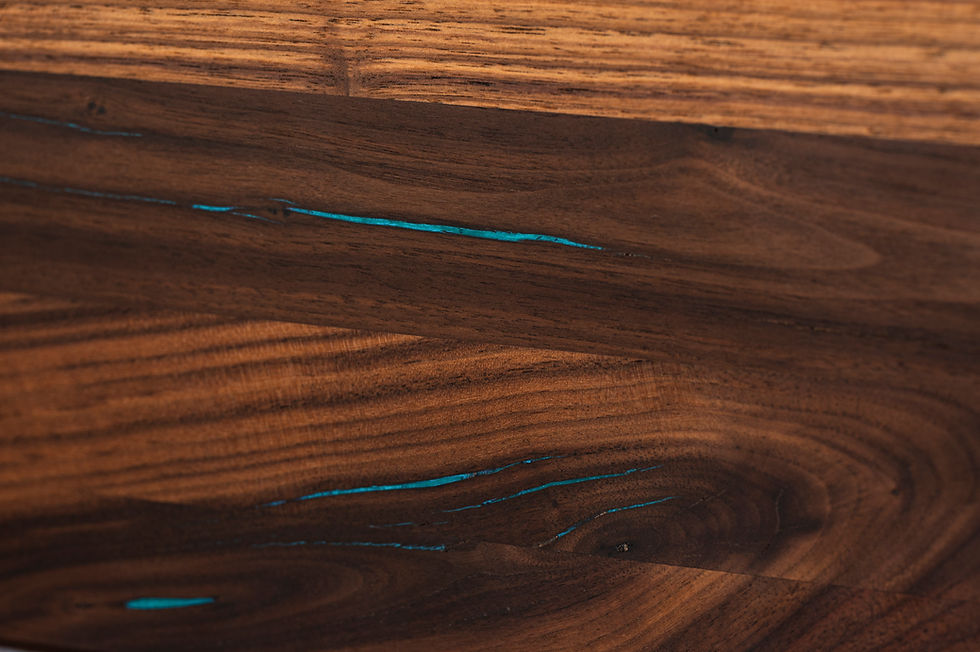 Thumbnail: Turquoise Black Walnut custom cutting / serving board