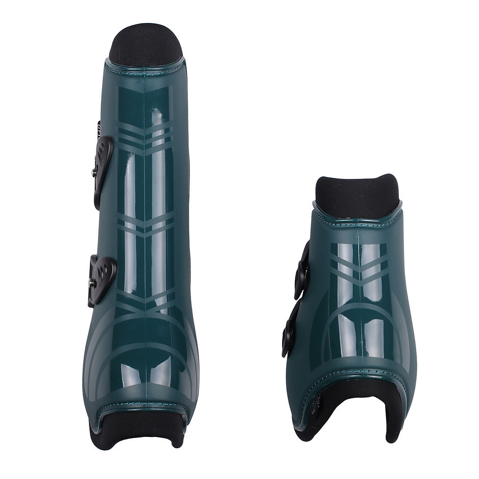 Thumbnail: QHP Tendon Boots Set - Dark Green