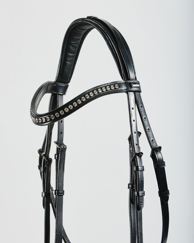 Thumbnail: Kingsley Bridle Snaffle - Black