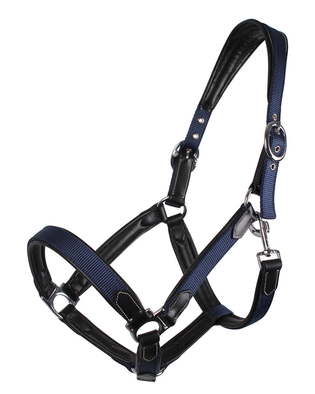 QHP Head Collar Combi - Navy/Black