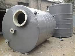 Industrial Tanks on Construction Site