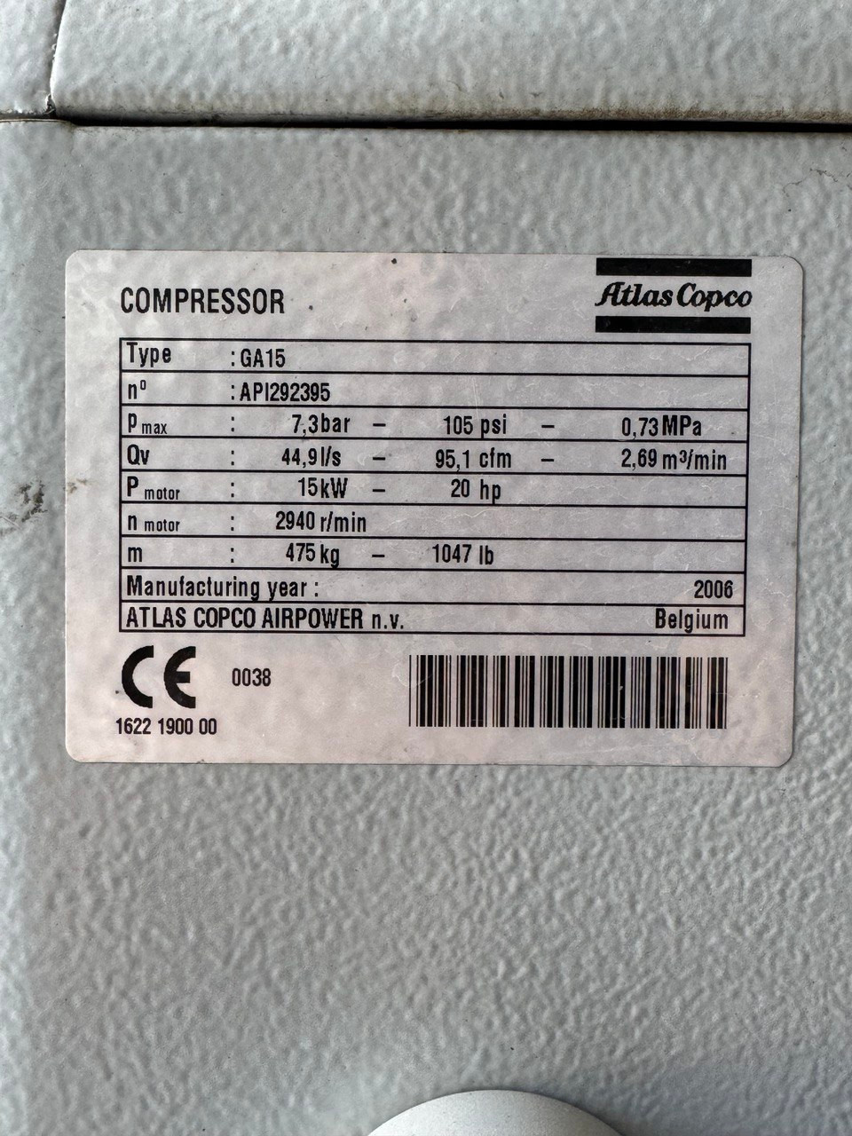 Thumbnail: Atlas Copco - GA 15 FF+