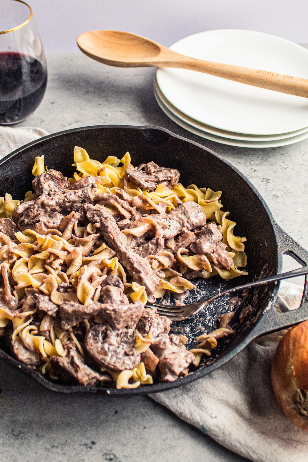 Red Wine Beef Stroganoff 20 minute Comfort Food