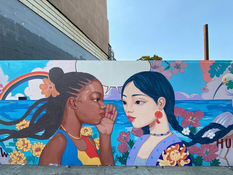 [Sky Link TV] Chinese News 【天下新聞】三藩市: 華裔非裔藝術家聯手 創作壁畫迎團結 