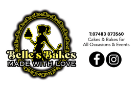 Business Cards for Belle's Bakes. Printed and Delivered