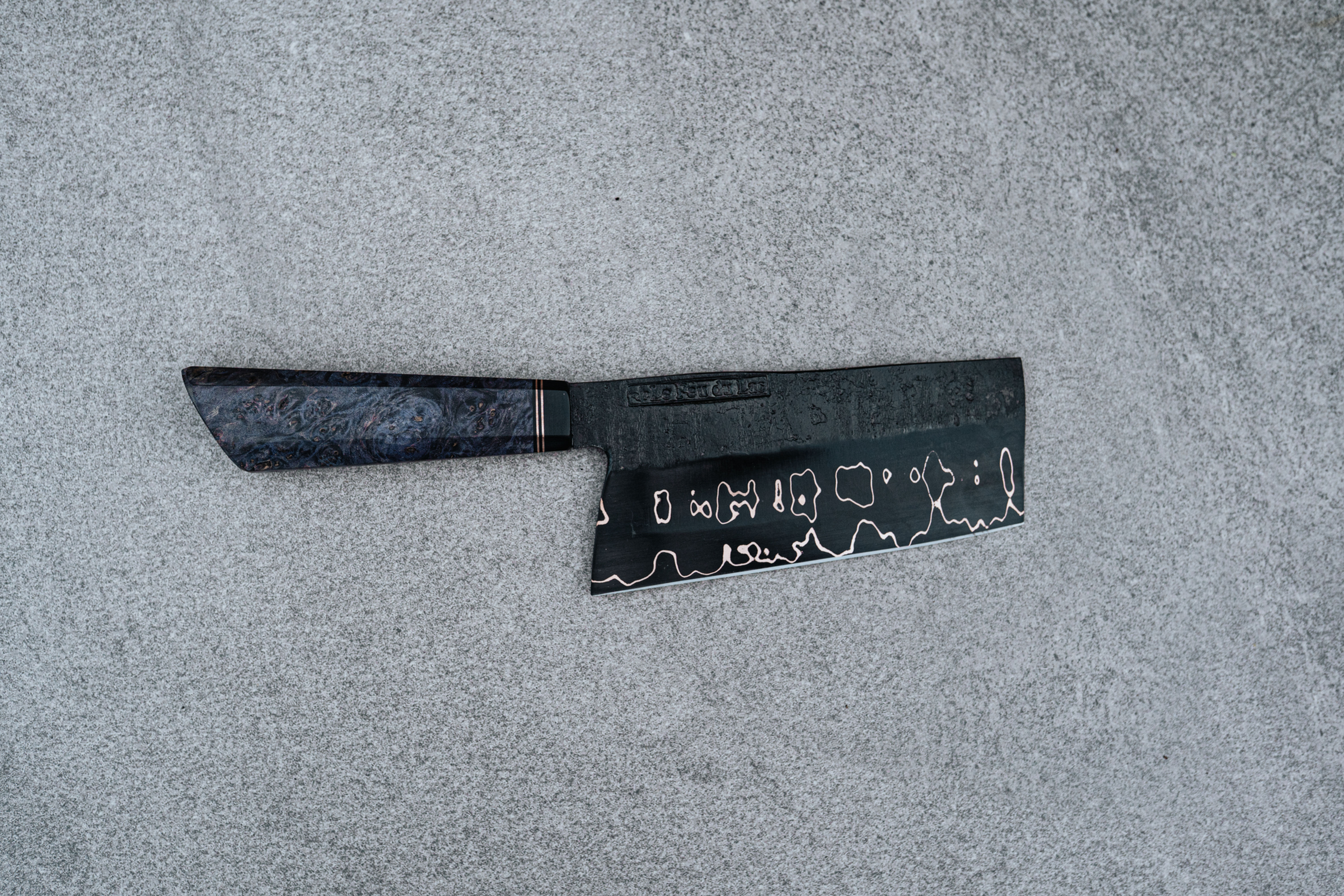 Nakiri 6 pouces damas et cuivre