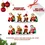 Miniatura: Kit Enfeites Árvore De Natal Luxo Para Pendurar Personagens Natalinos