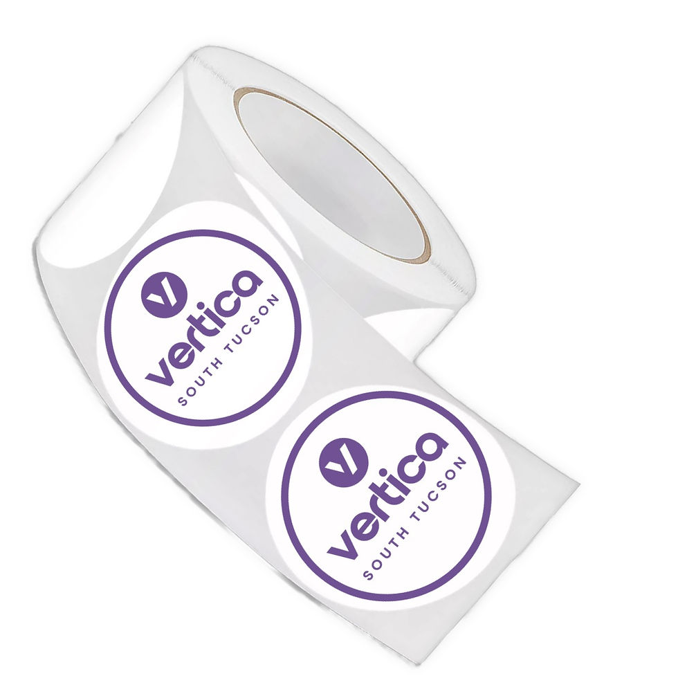 Vertica South Tucson Roll Stickers 2" x 2"