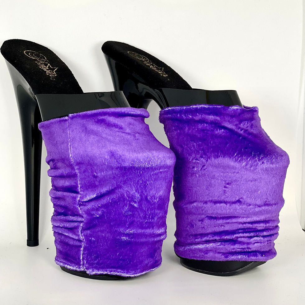 Shoe Covers - Purple Velvet