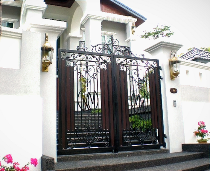 wrought iron gate
