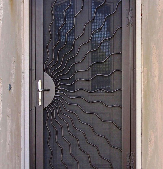 Modern door grille