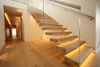 Glass railing , Staircase railing, modern staircase railing, 