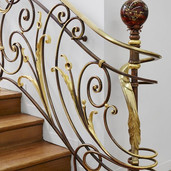 wrought iron staircase railing