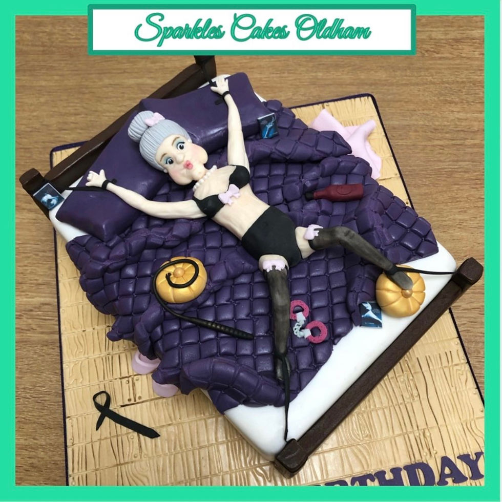 Kinky grandma birthday cake