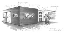 Croquis d'ambiance sur l'accueil