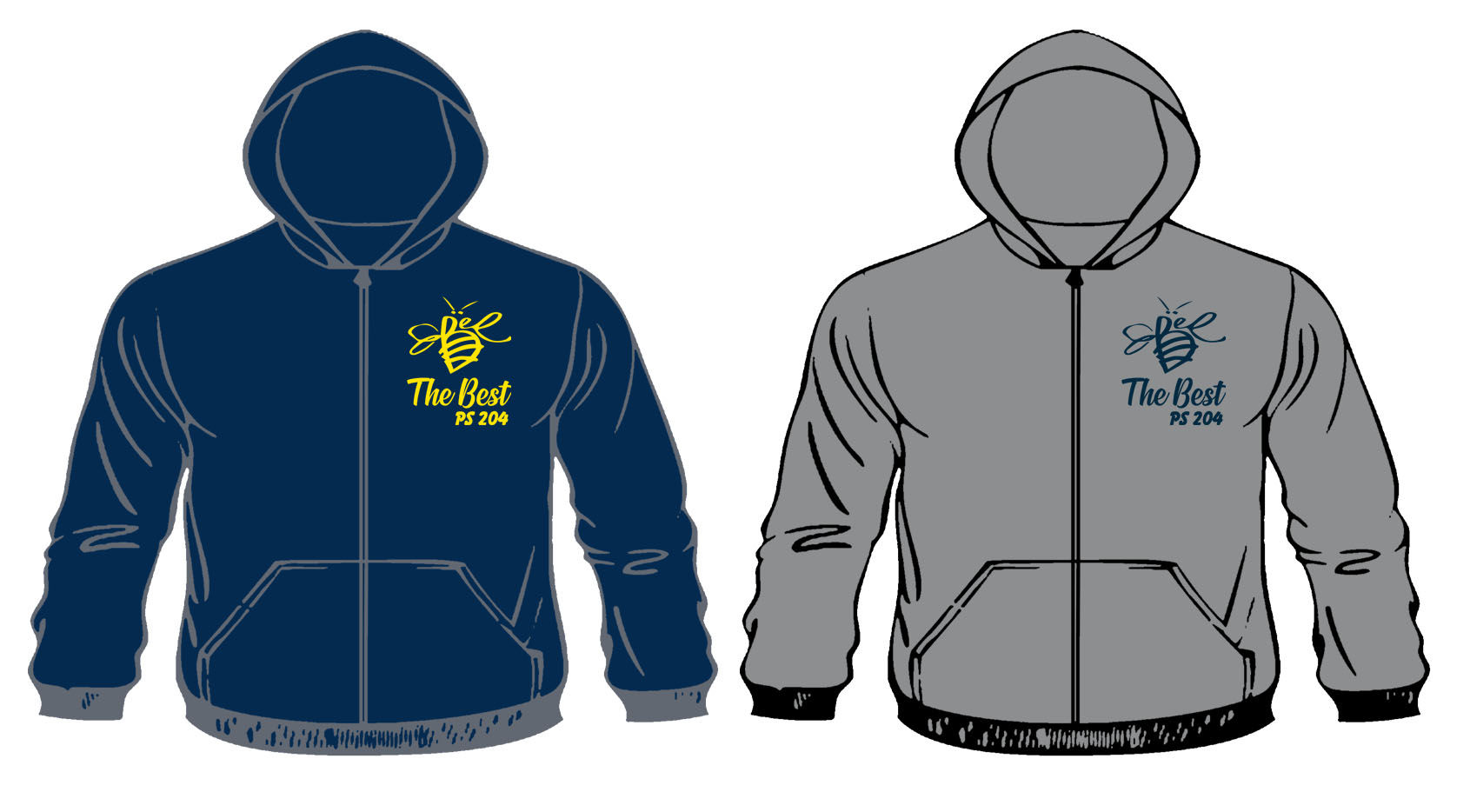 PS 204 Zip Hoodie