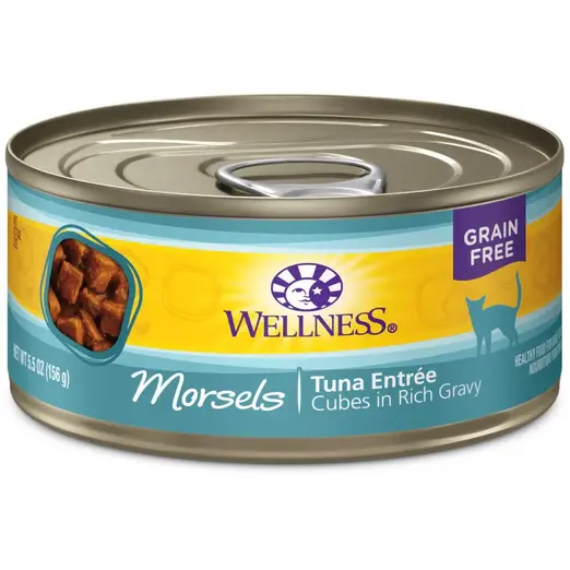 Wellness Complete Health Morsels Cubed Tuna Entree Grain-Free Canned Cat Food
