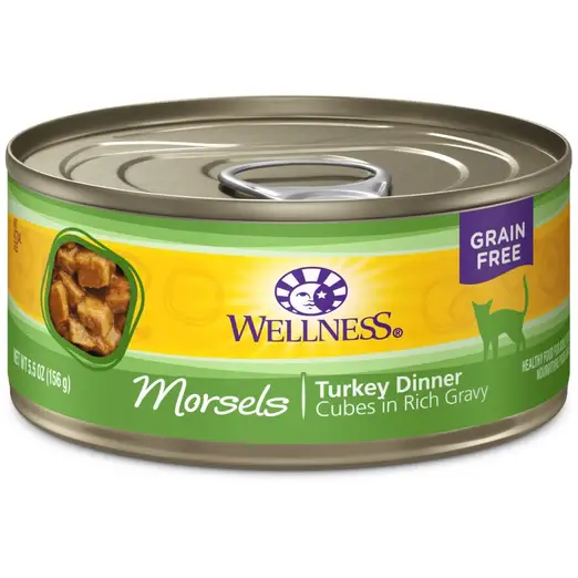 Wellness Complete Health Morsels Cubed Turkey Dinner Grain-Free Canned Cat Food