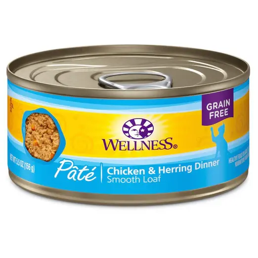 Wellness Complete Health Chicken & Herring Pate Grain-Free Canned Cat Food