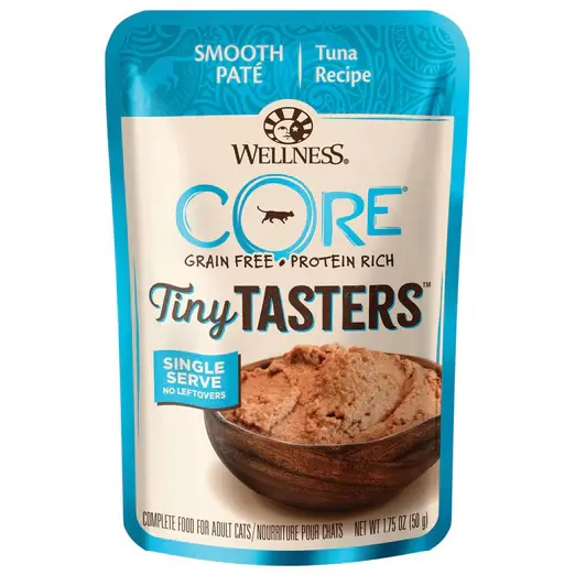 Wellness CORE Tiny Tasters Tuna Pate Grain-Free Adult Pouch Cat Food