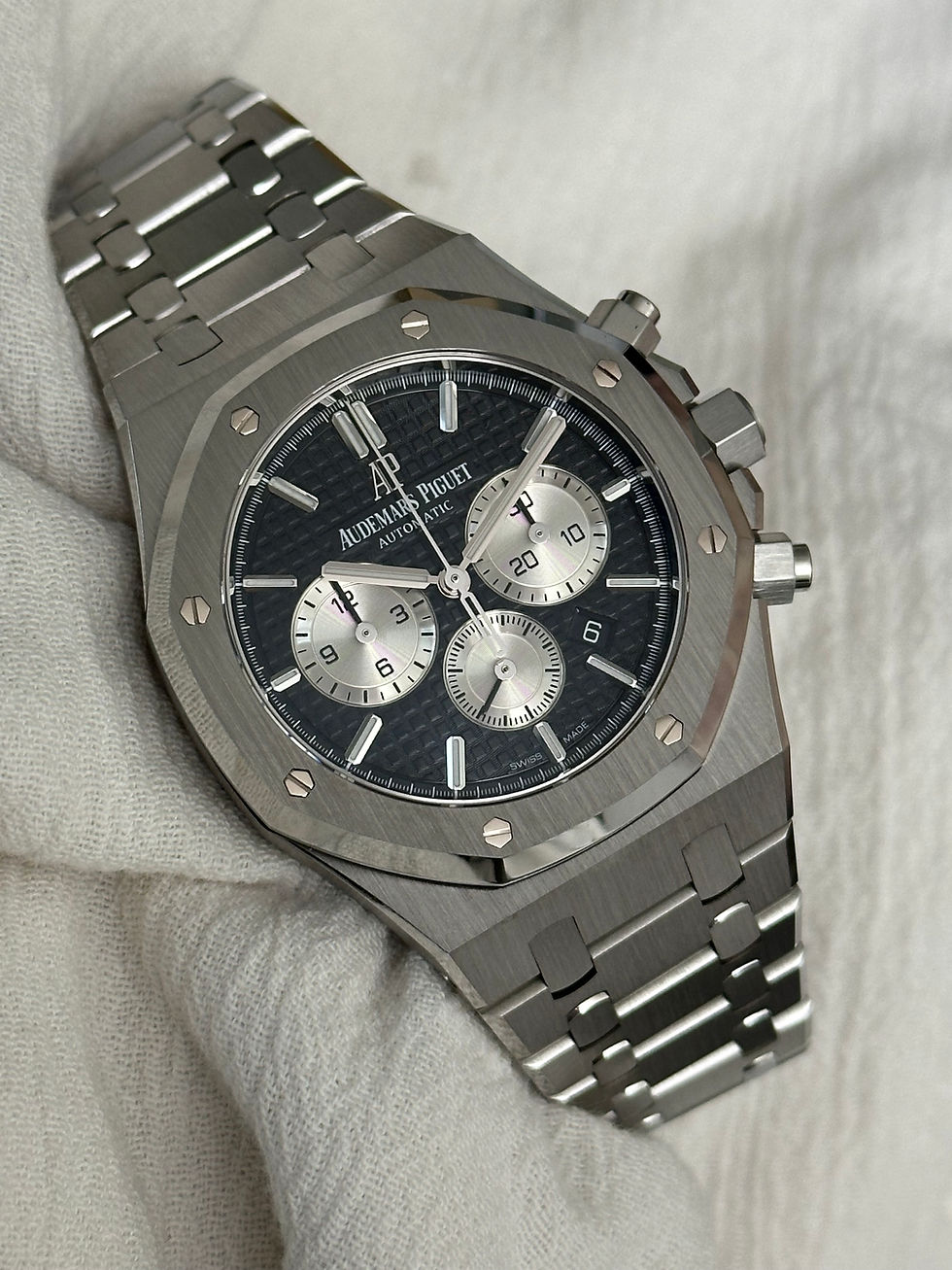 Miniatura: Audemars Piguet Royal Oak Chronograph 41mm AP Black Dial Reverse Panda 26331ST