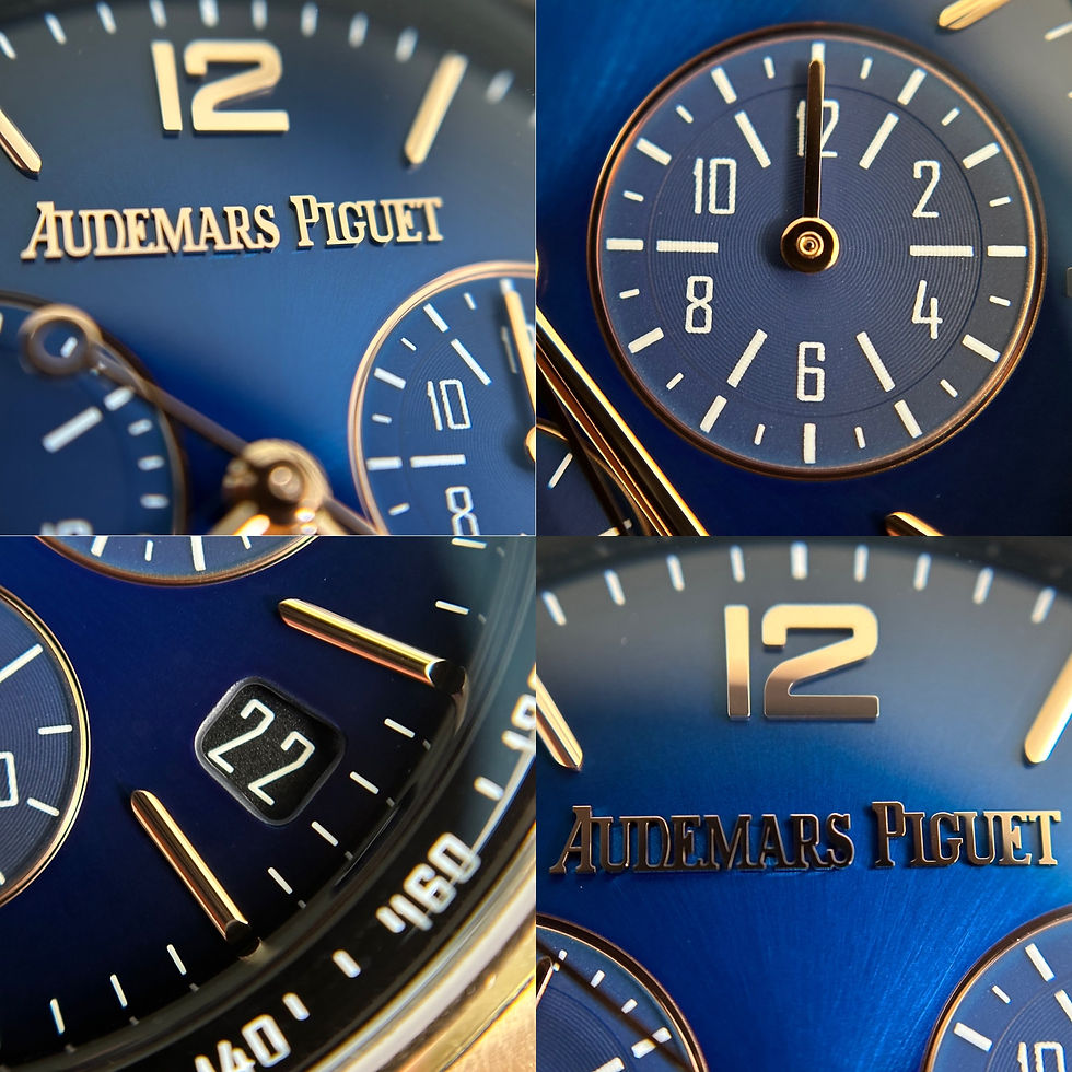 Miniatura: Audemars Piguet Code 11.59 Chronograph 41mm Rose Gold AP SmokedBlue Dial 26393OR