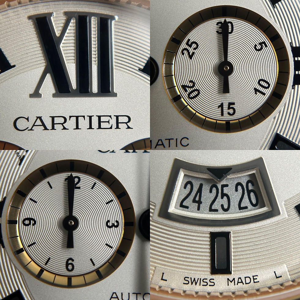 Thumbnail: Cartier Calibre De Cartier Chronograph 18k Rose Gold Alligator 42mm W7100044
