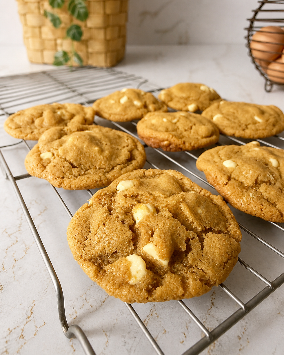 Brown Butter White Chocolate Chip Cookies